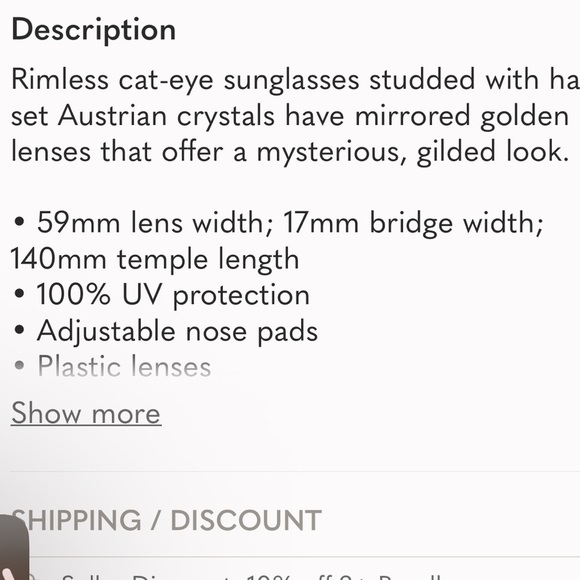 VALENTINO SUNGLASSES WITH STUDDED DETAILS!! Gorgeous!!! Style!! main image 11